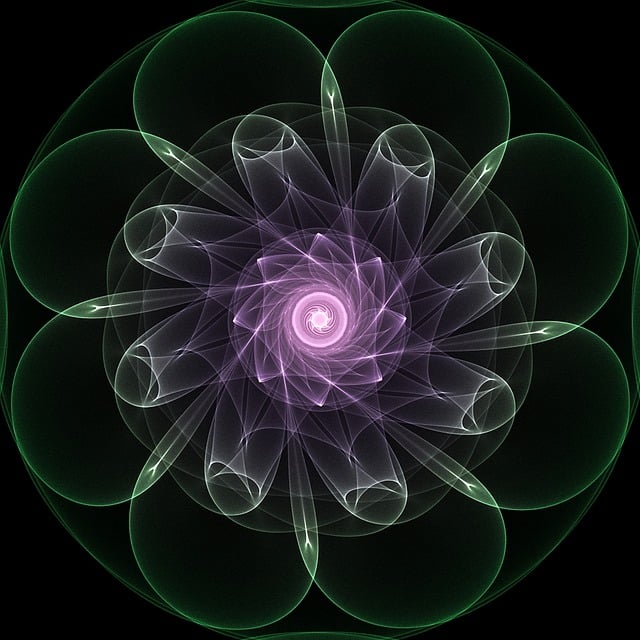 Free mandala fractal light illustration