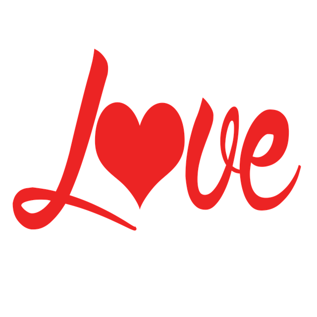 Free love heart engagement illustration