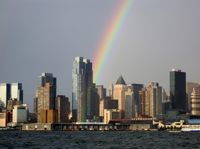 New York City, Regenbogen, Horizont