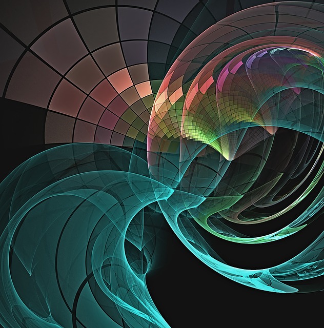 Free fractal ball colorful illustration