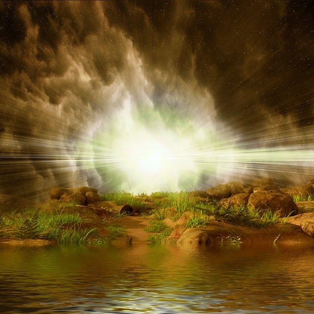 Free landscape water water hole illustration