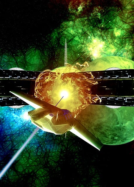 Free science fiction cover universe illustration