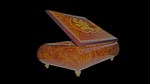 box, burl wood, jewelry box