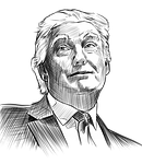 trump, portrait, gage skidmore
