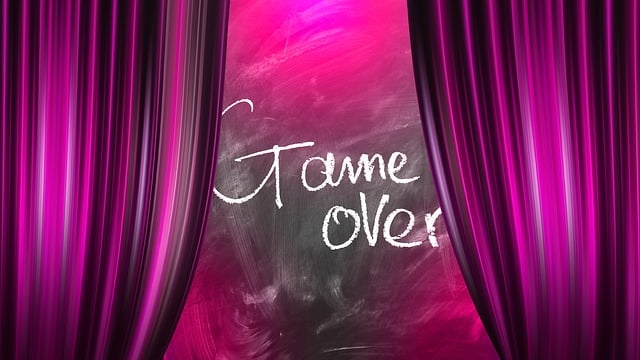 Free curtain stage game illustration