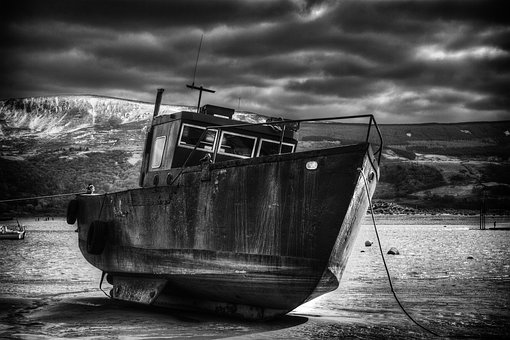 Båd, Skib, Wales, Walisisk, Strand, Hav