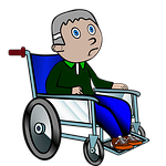 wheelchair, ill, old