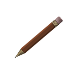 pencil, to write, rubber