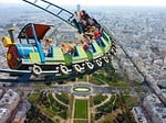 roller coaster, very high, no fear of heights