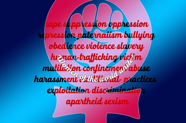 Free woman power oppression patronage illustration