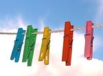 tweezers, colors, drying rack