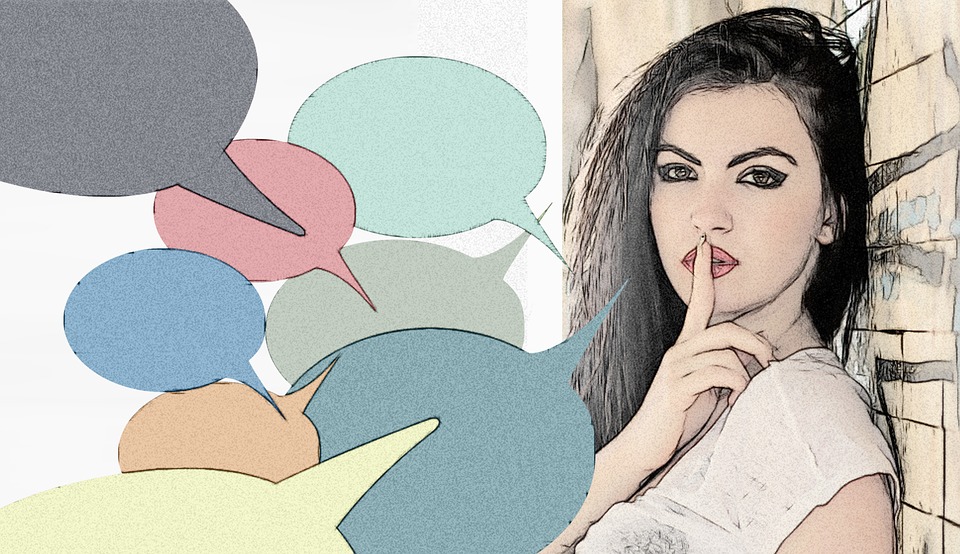 Silêncio, Falar, Liberdade De Expressão, Mulher, Menina