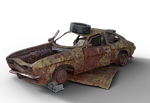 scrap car, wreck, pkw