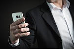 business, man, smartphone