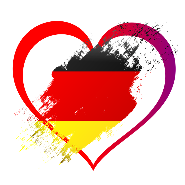 Free flag a heart love illustration