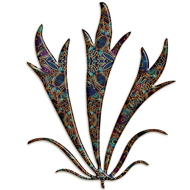 Free plant abstract textured illustration