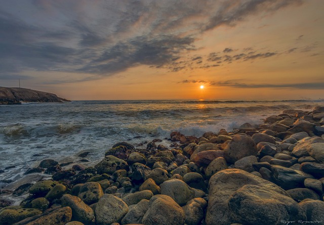 Free Sunset Sea photo and picture