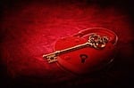 heart lock, key, valentine's day