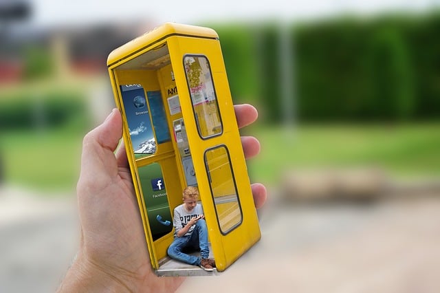 Free phone phone booth assembly illustration