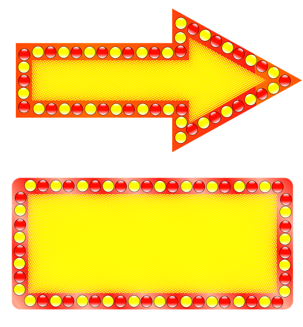 Free advertising sign clipart illustration