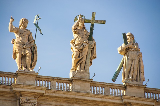 Italie, Rome, Vaticaan, Beeldhouwkunst
