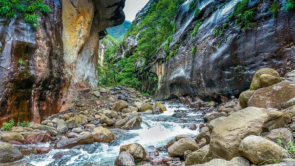 Bergfluss, Fluss, Schlucht