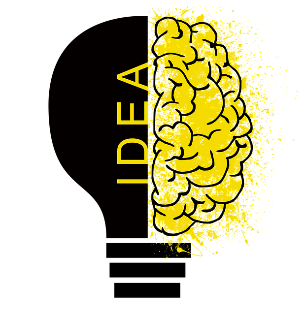 Free brain mind psychology illustration