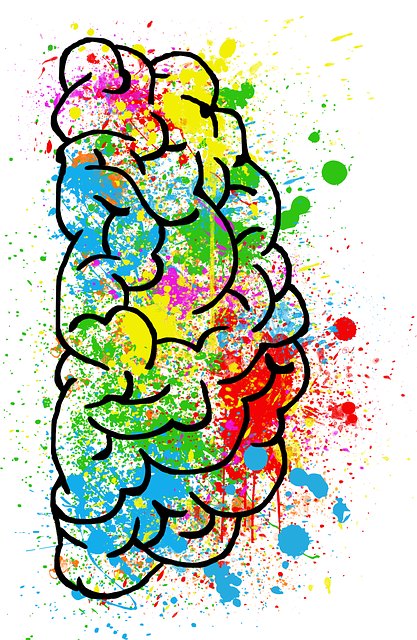 Free brain mind psychology illustration