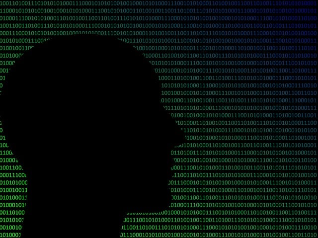 Free technology programming binary illustration