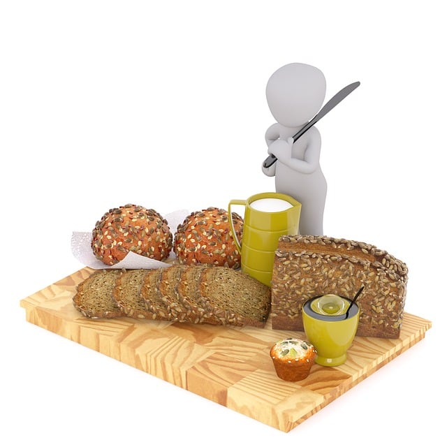 Free bread time loaf food illustration