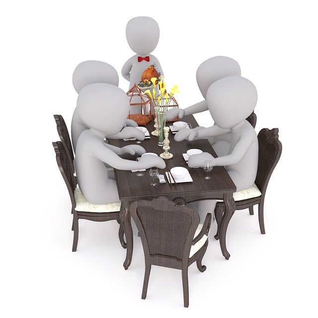 Free meal together feast illustration