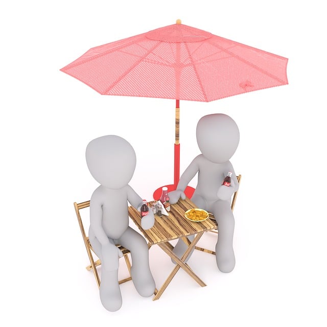 Fast Food, Junkfood, Essen, Sonnenschirm