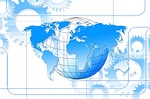 center, centered, globe