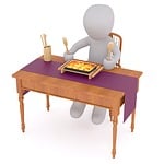 eat, table, gedeckter table