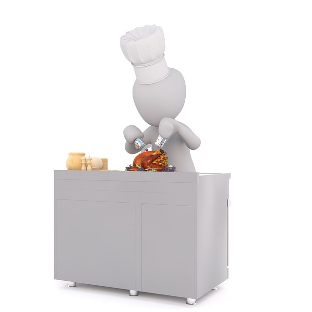 Free cook grilling pepper mill illustration