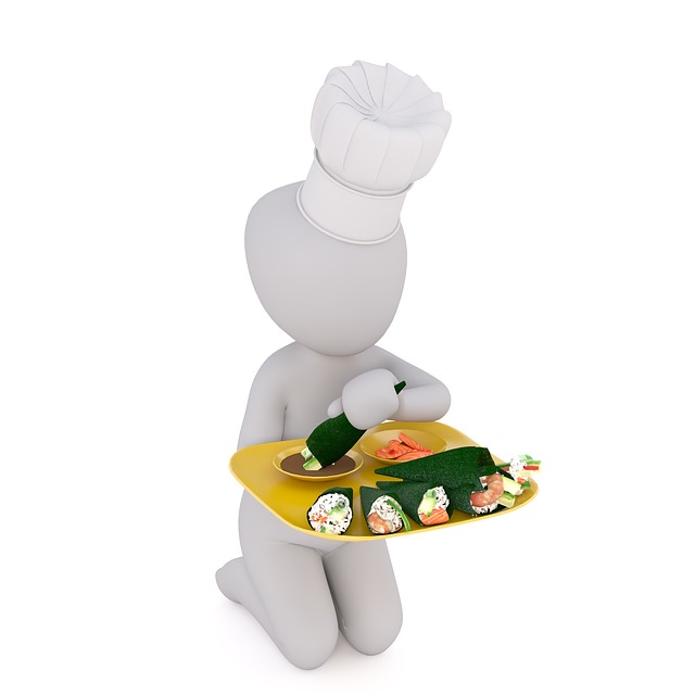 Free sushi cook nigiri illustration