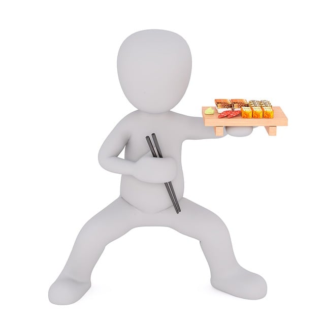 Free sushi menu bento box illustration