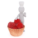 cake, raspberry tartlets, decorate