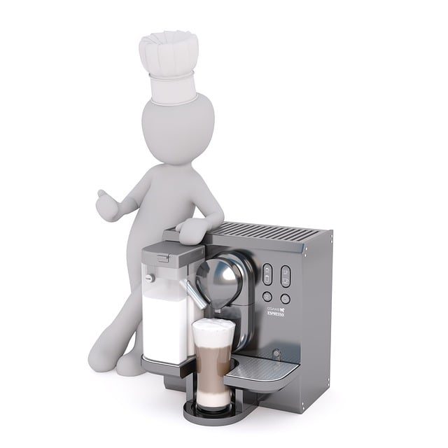 Free cook coffee shop cappuccino illustration