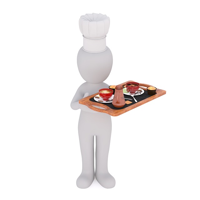 Free cook serve plate illustration