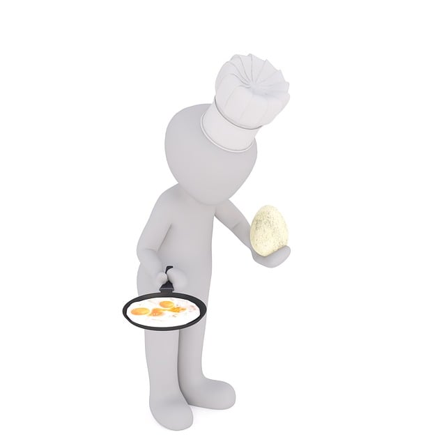 Free egg fried egg chef illustration