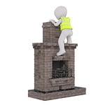 fireplace, winter, heat