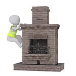 fireplace, winter, heat