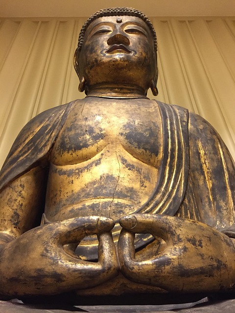 Buddha, Statue, Religion, Amitabha