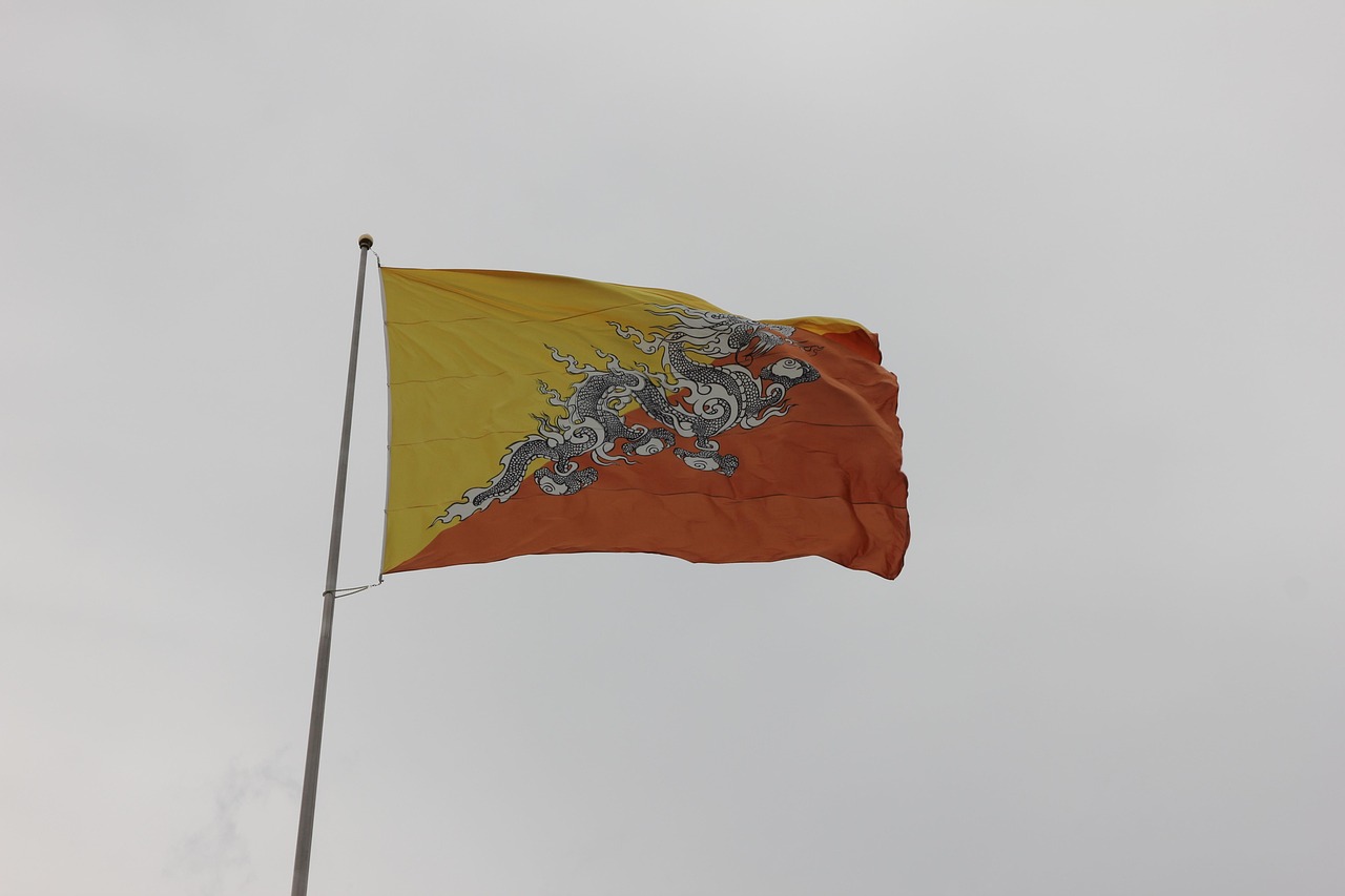 Bhoutan Drapeau De Campagne - Photo gratuite sur Pixabay - Pixabay