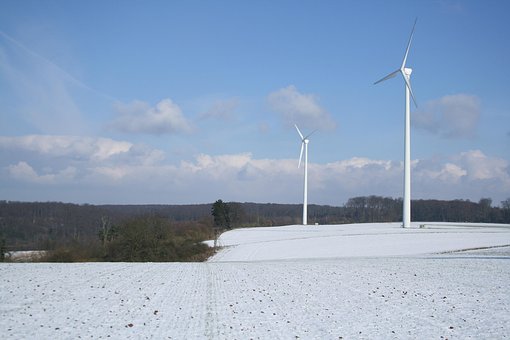Free Winter Windmill photo and picture