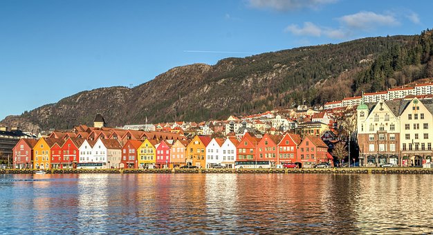 Bergen, Norveç, Scandinavia, Şehir