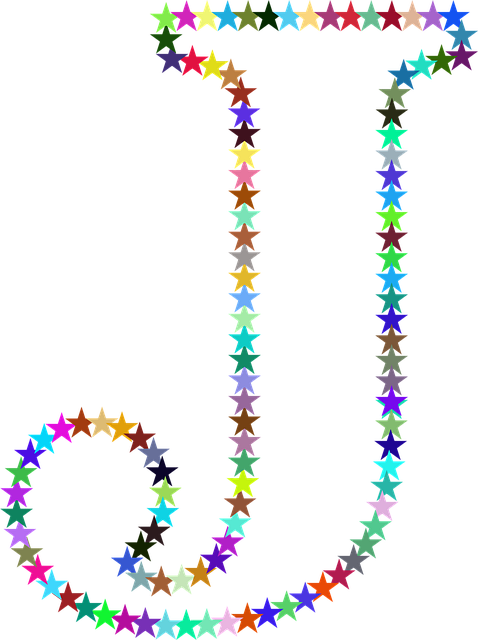 Free stars colorful prismatic vector