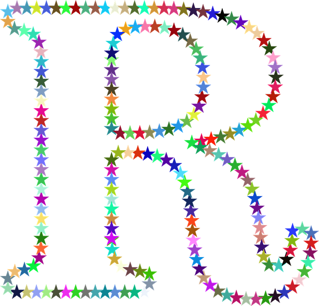 Free stars colorful prismatic vector