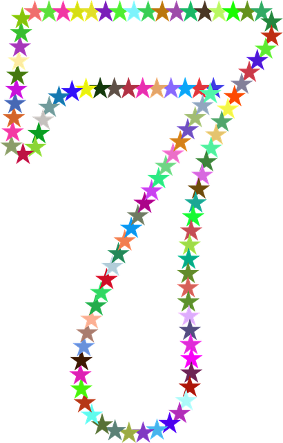 Free stars colorful prismatic vector